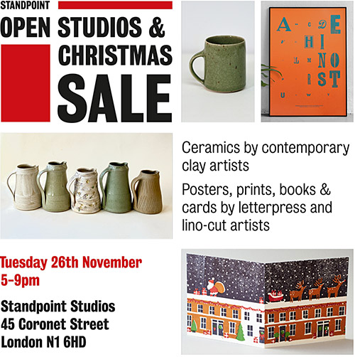 Open Studios & Christmas Sale poster