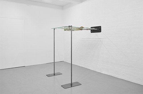 Installation view of Slow Puncture by Harriet Bowman at Standpoint