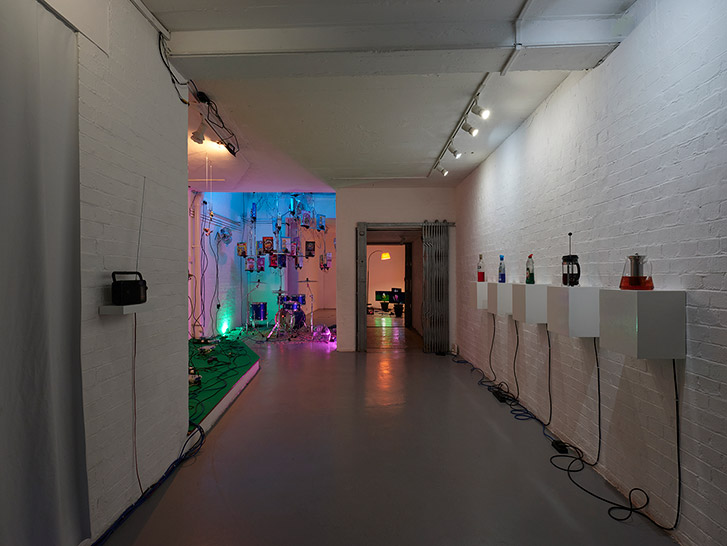 Installation view of work by Clara Hastrup